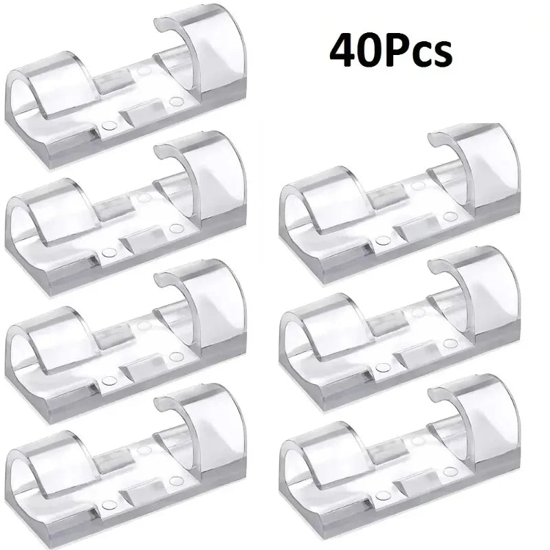 Cable Management Clips Wire Holder Set – 20 to 60 Pcs
