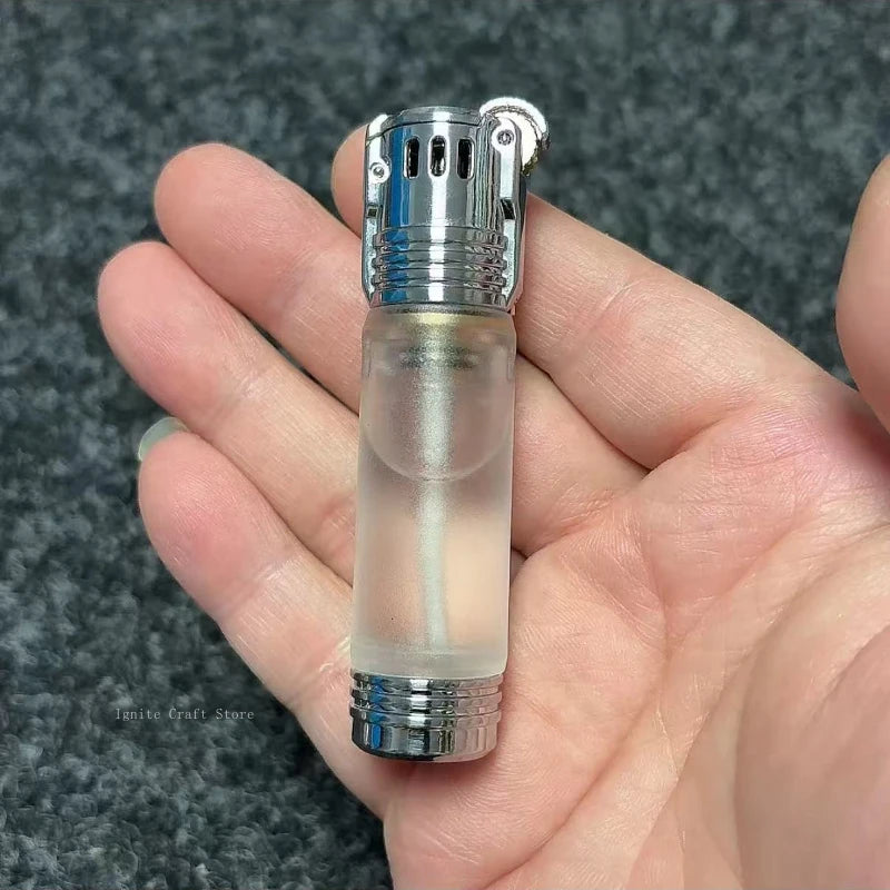 Transparent Oil Tank Grinding Wheel Lighter | Men's Gift