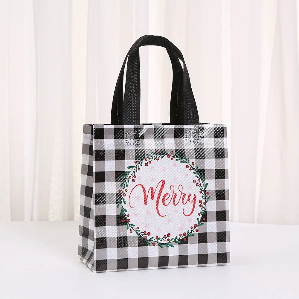 Large Christmas Non-Woven Gift Bag with Handles 20x20x9cm