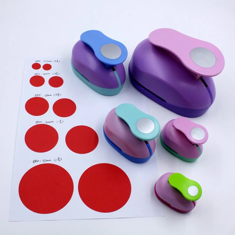 Round Hole Punch Paper Cutter – 9mm, 16mm & 25mm Circles