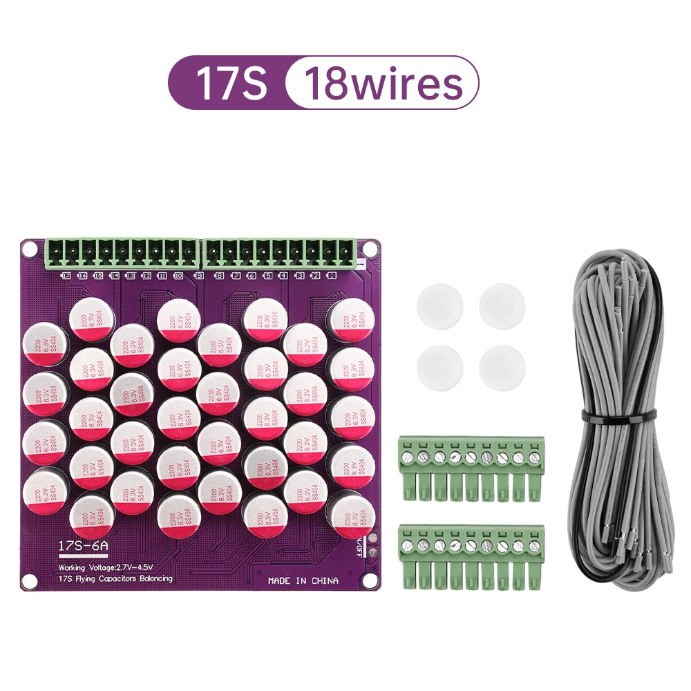 6A Lithium Battery Active Balancing Board 3S 4S 6S 8S 17S