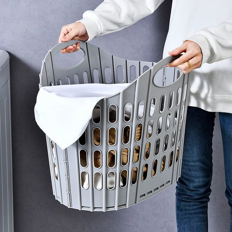 Foldable Laundry Basket – Handheld Bedroom & Bathroom Bin