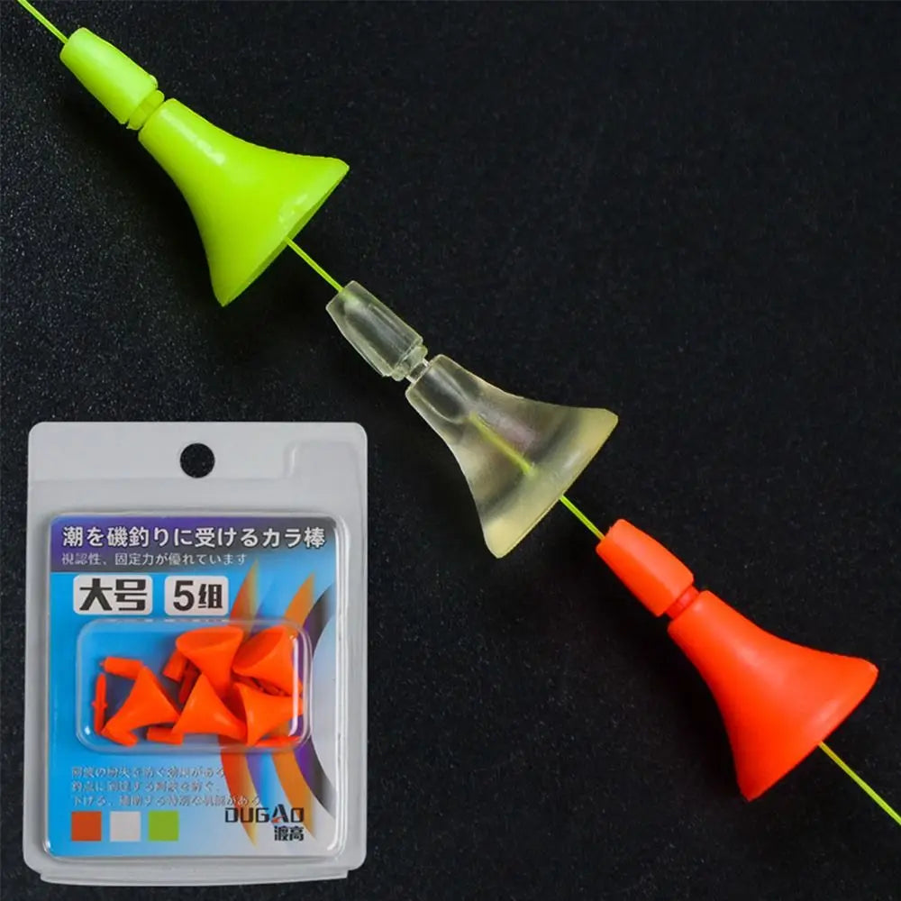 Hard Tail Sliding Fishing Float Bobber Set – 5 Pairs S/M/L