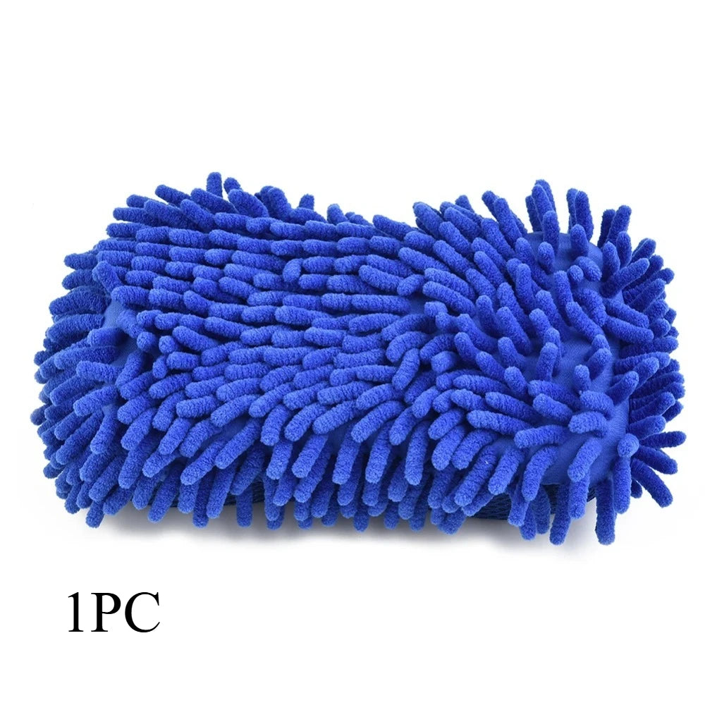 Scratch-Free Microfiber Car Wash Sponge & Auto Cleaning Pad
