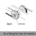 Aluminum Split Shaft Collars 2-Pack | Optical Axis Clamps