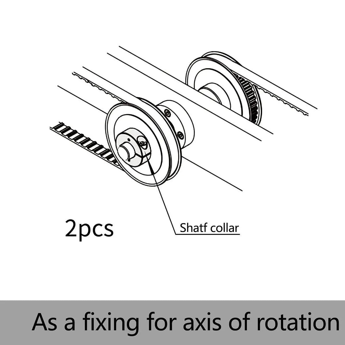 Aluminum Split Shaft Collars 2-Pack | Optical Axis Clamps