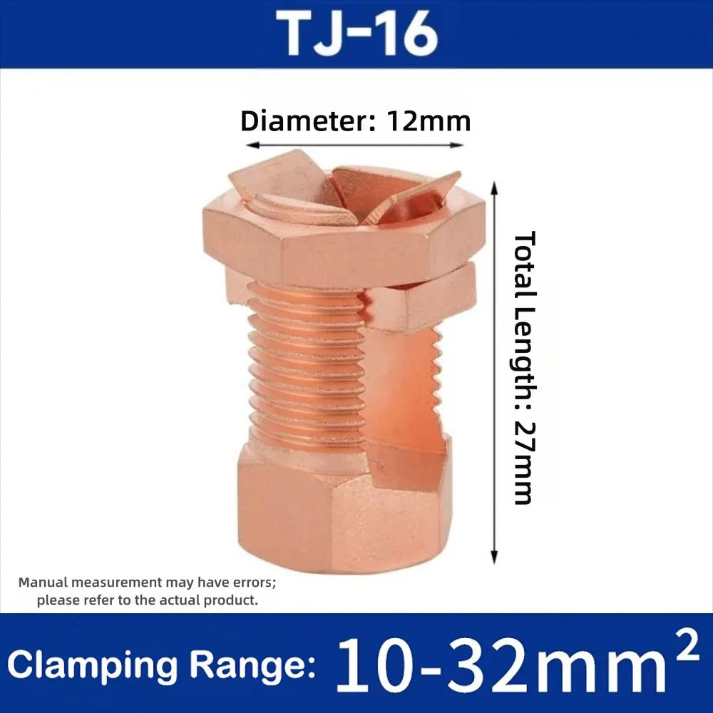 TJ Series Copper Split Bolt Connector – High-Strength Clamp