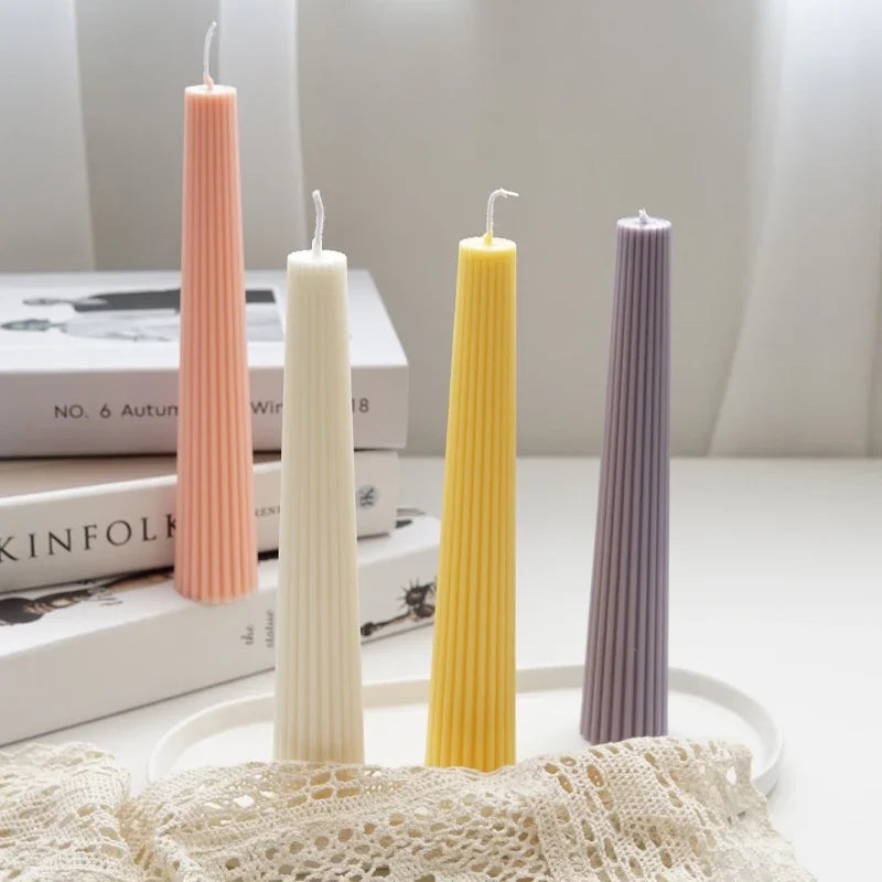 Striped Column Pillar Candle Mold – DIY Church Candle Making Kit