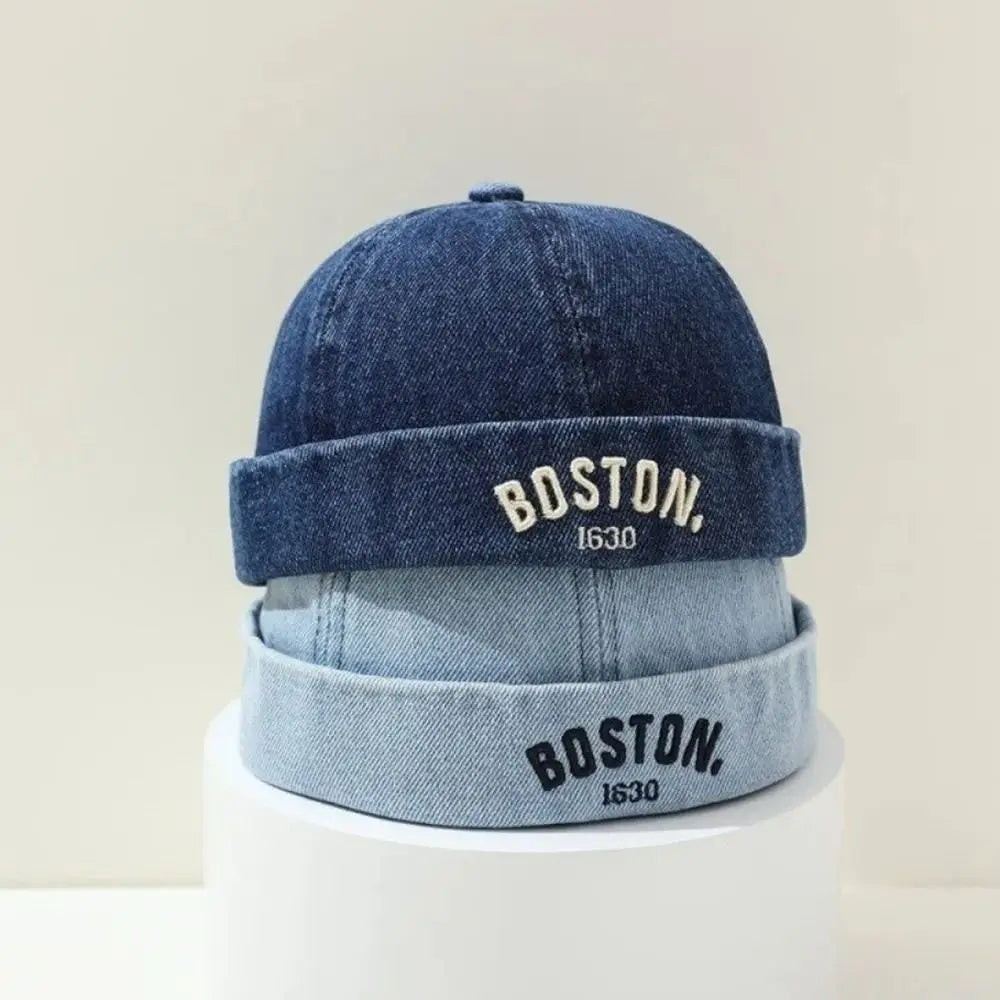 Letter Embroidered Baby Bucket Hat – Adjustable Cotton Cap
