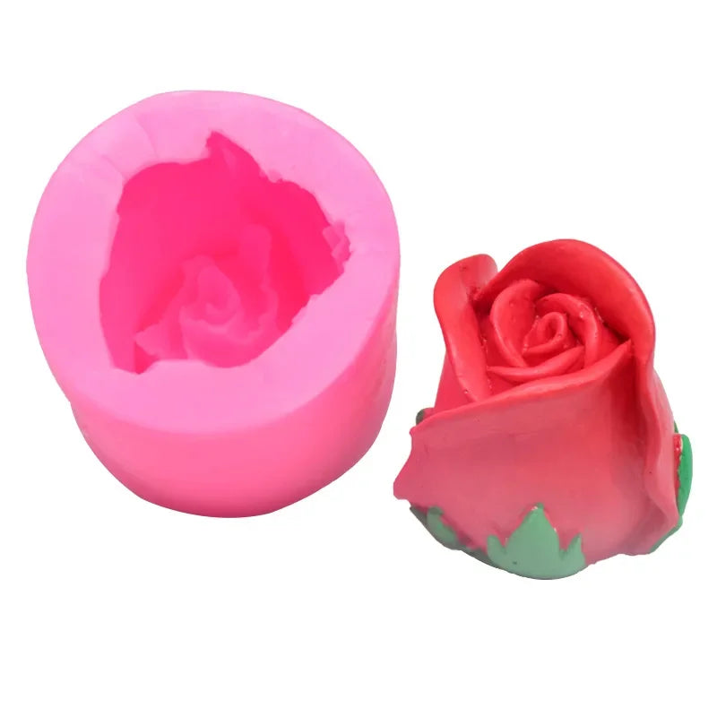 3D Tulip Rose Silicone Mold – DIY Candle Soap Resin Crafts