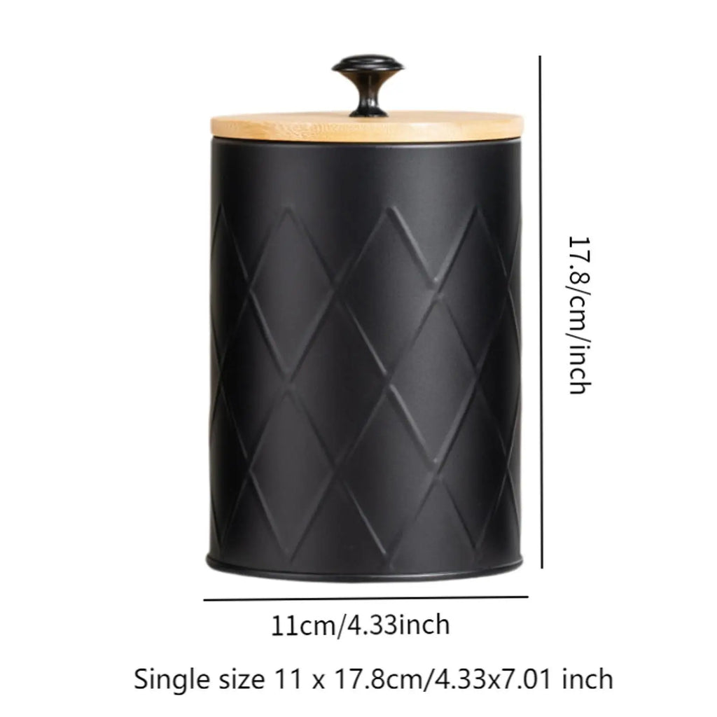 3-Piece Airtight Kitchen Canister Set | Galvanized Iron Jars