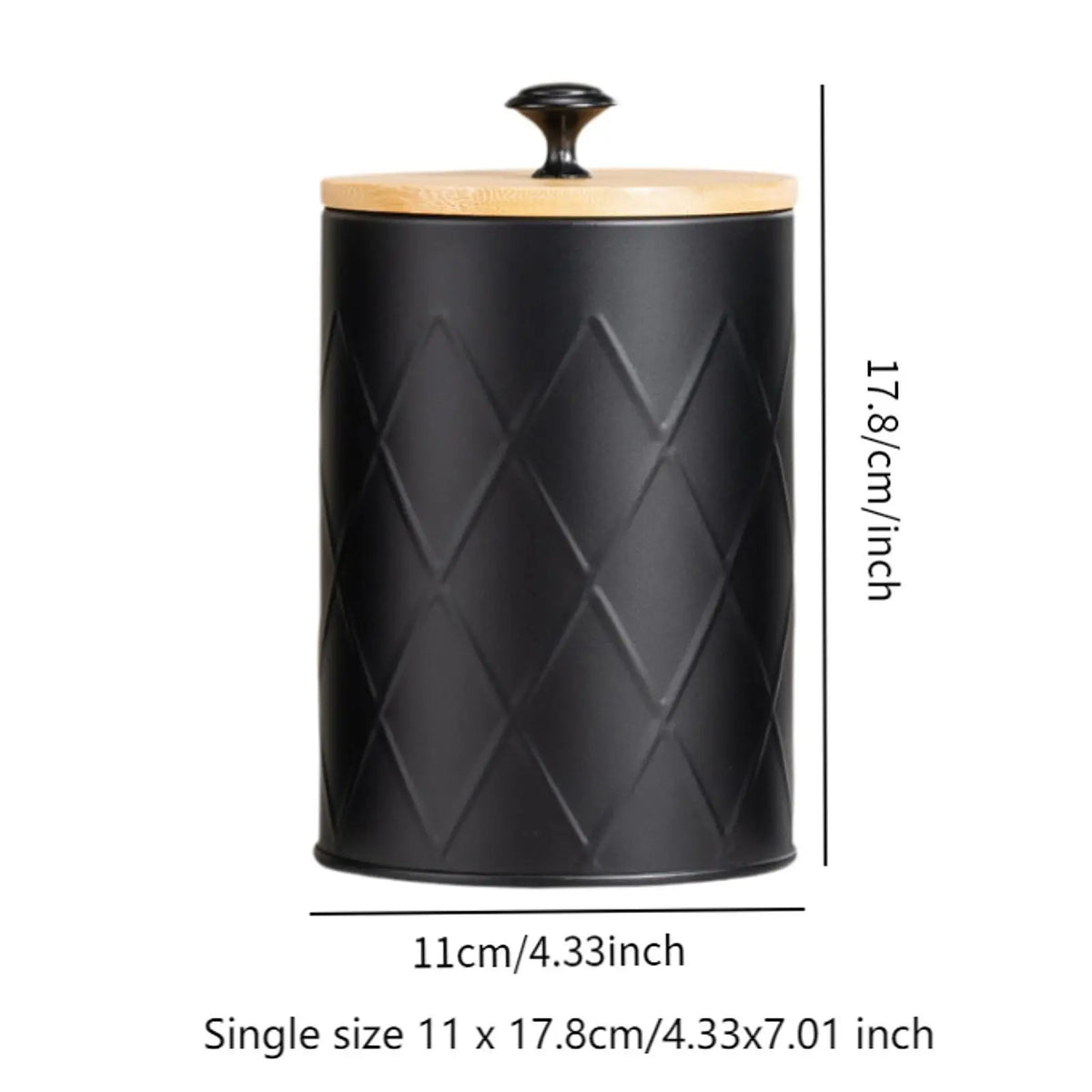 3-Piece Airtight Kitchen Canister Set | Galvanized Iron Jars