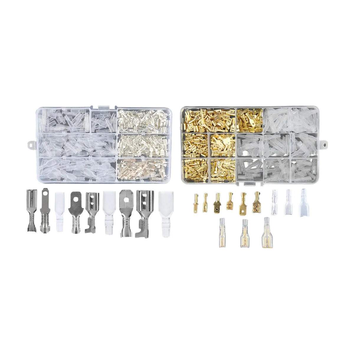 315-Piece Crimp Terminal Block Kit | 2.8 4.8 6.3mm Brass