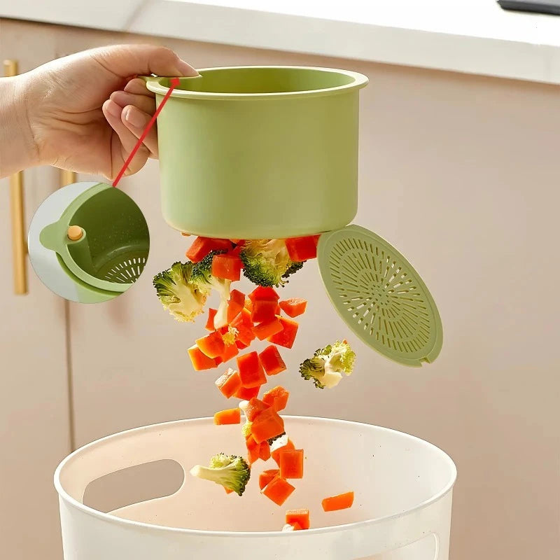 Faucet-Hanging Kitchen Sink Strainer Basket & Waste Catcher
