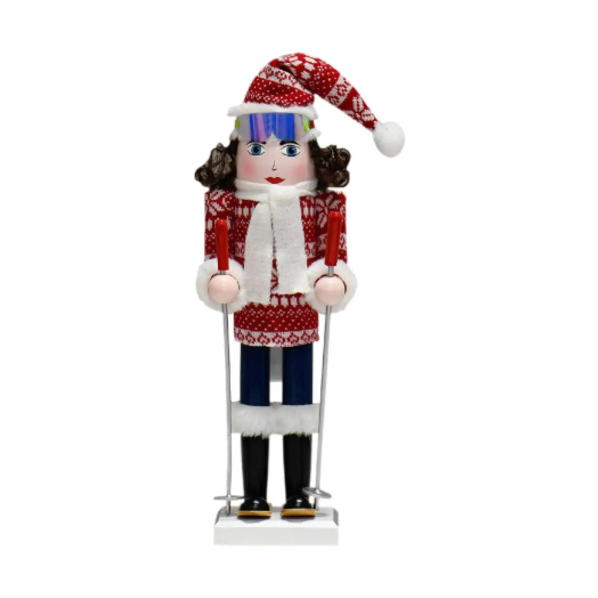 Wooden Christmas Nutcracker Figurine | 38cm Holiday Decor