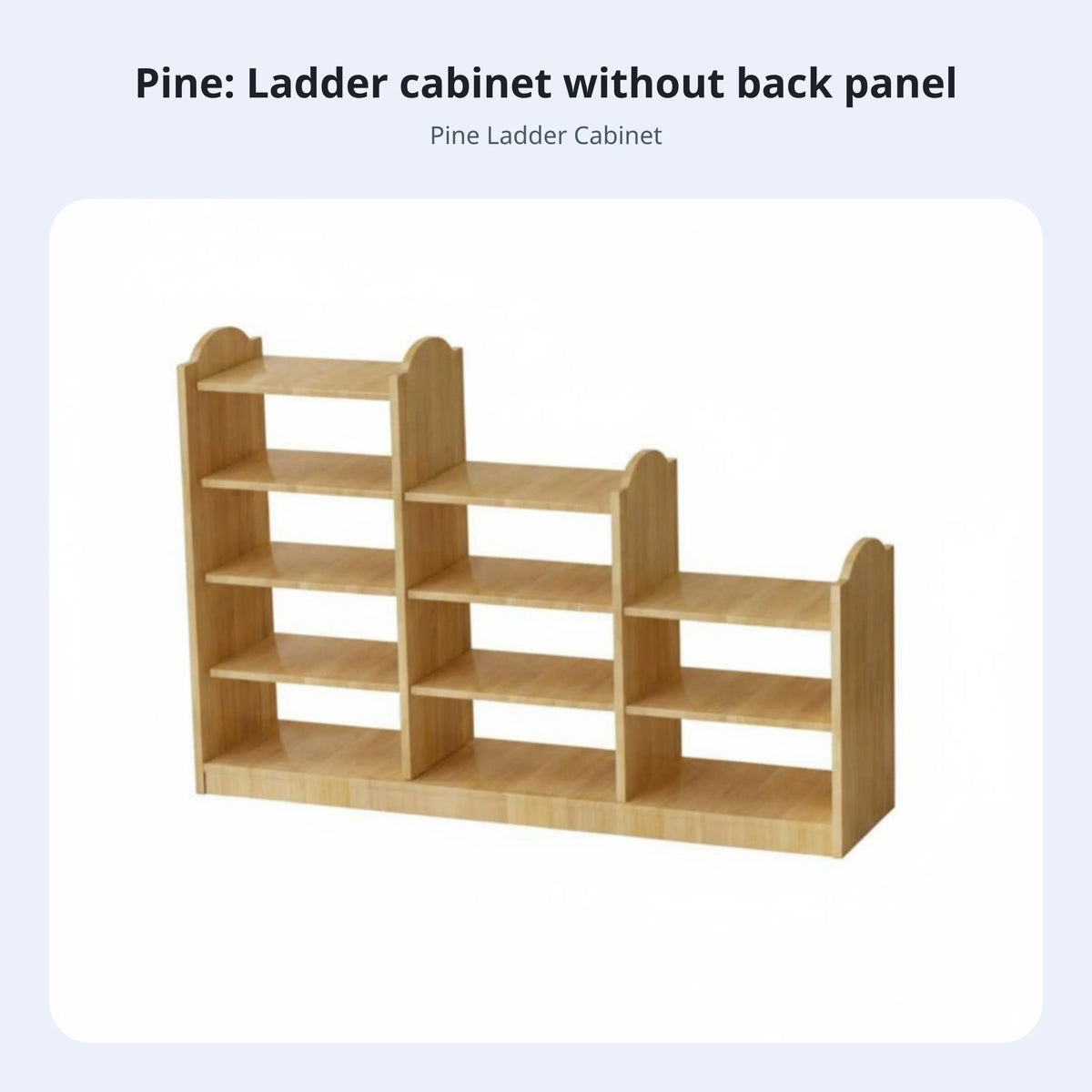 Wooden Multi-Compartment Kids Shelf | Playroom Organizer