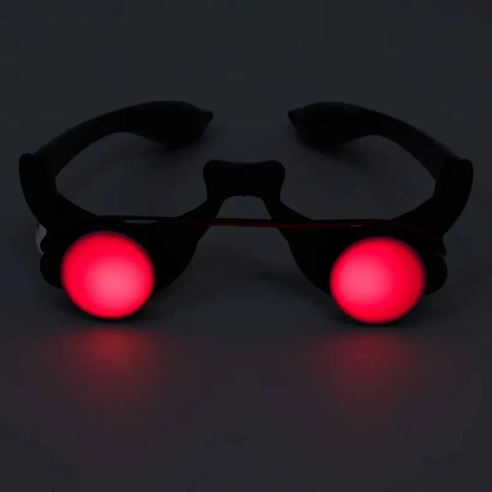 LED Light-Up Red Eye Glasses – Halloween & Masquerade Party