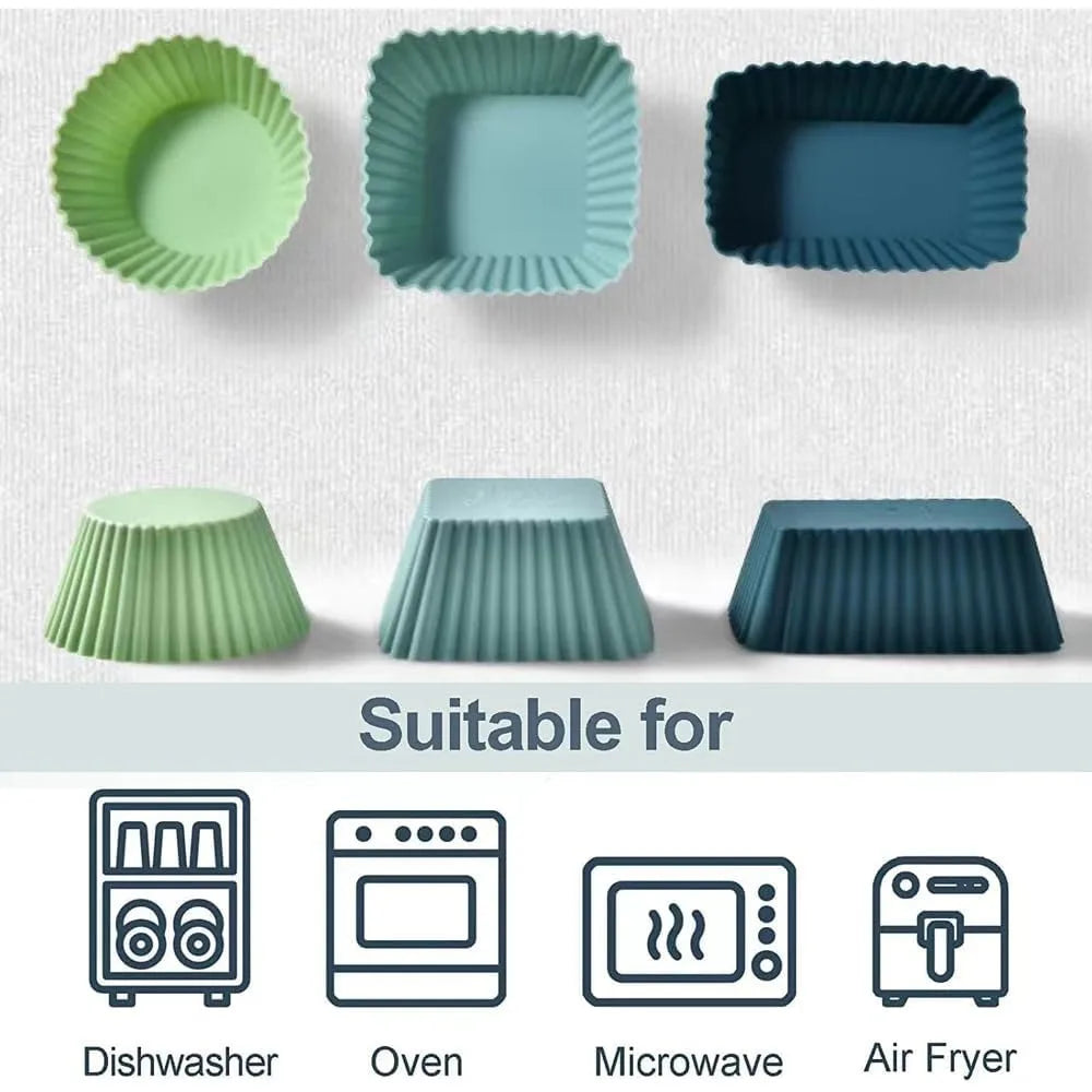 12-Piece Silicone Muffin Cups – Nonstick Cupcake & Bento Dividers