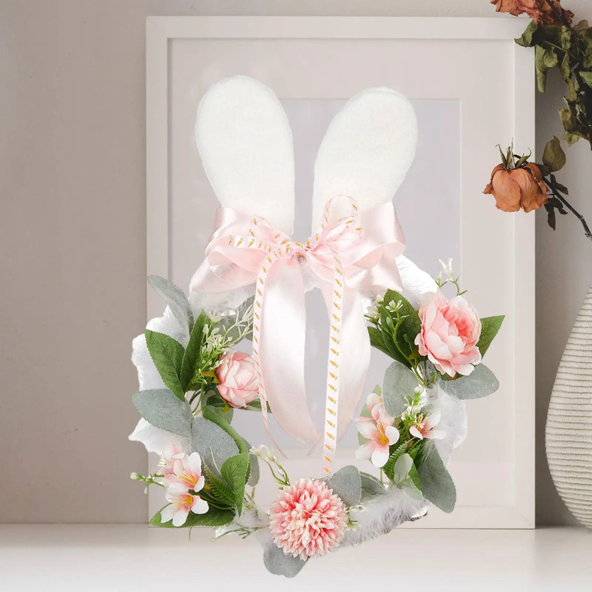 Easter Floral Wreath | Spring Artificial Flower Door Decor