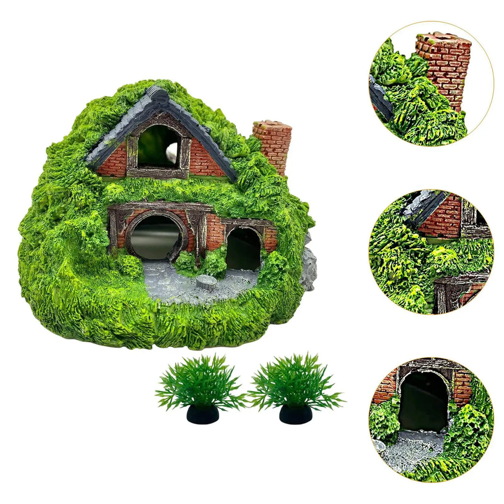 Resin Aquarium Cave Hideaway | Fish Tank Shelter Ornament
