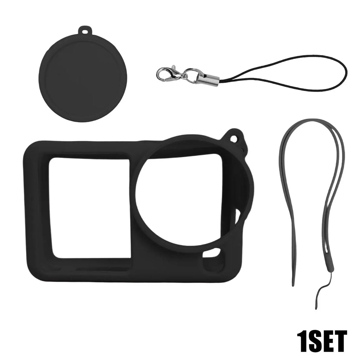Silicone Case with Lens Cap & Lanyard for DJI Osmo Action 6