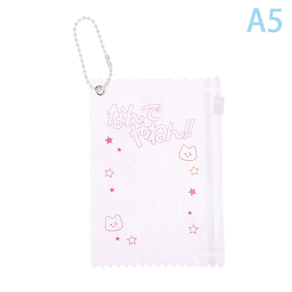 Transparent PVC Badge Card Sleeve Candy Bag Holder – 3 Inch