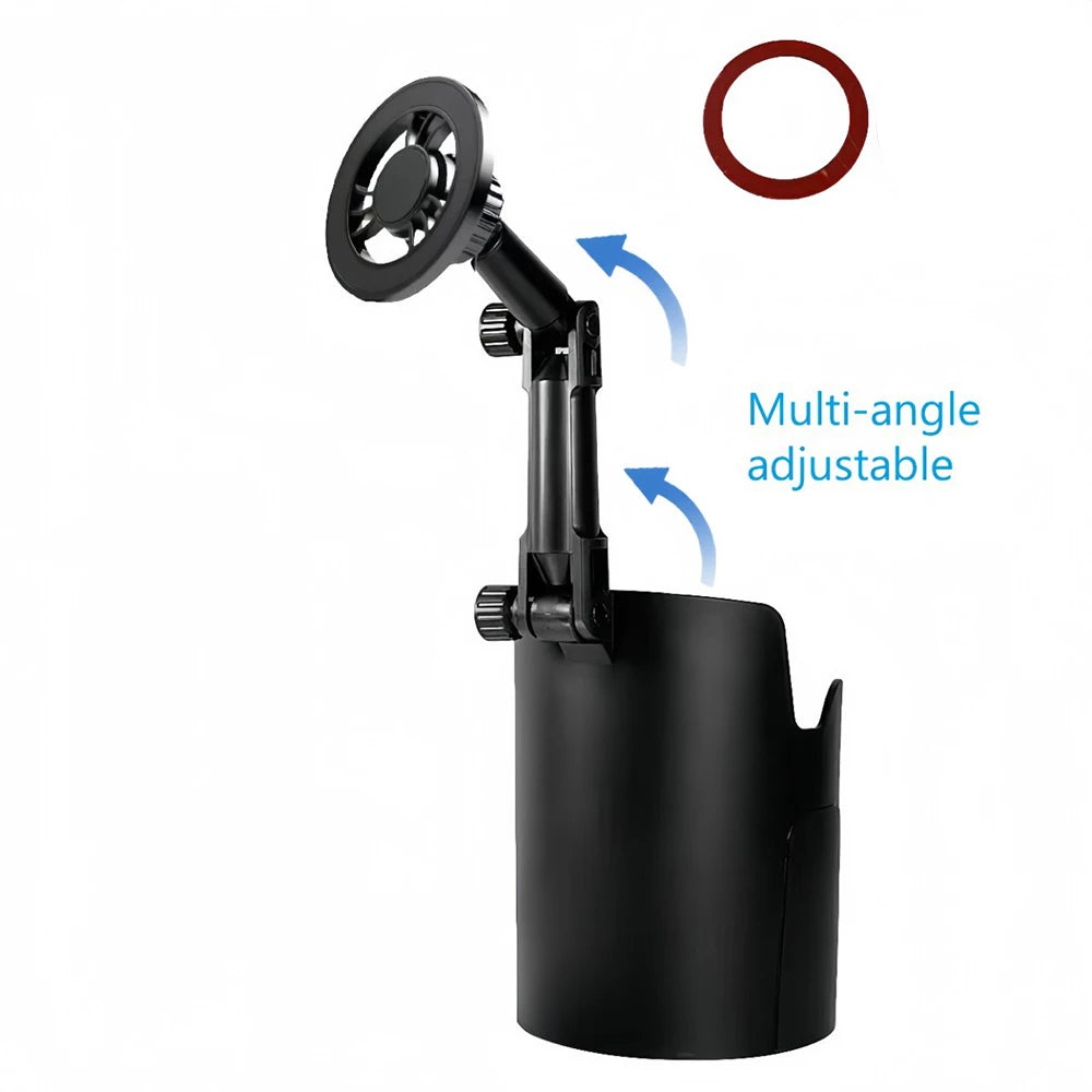 FONKEN 2-in-1 Car Cup Holder Phone Mount | 360° MagSafe