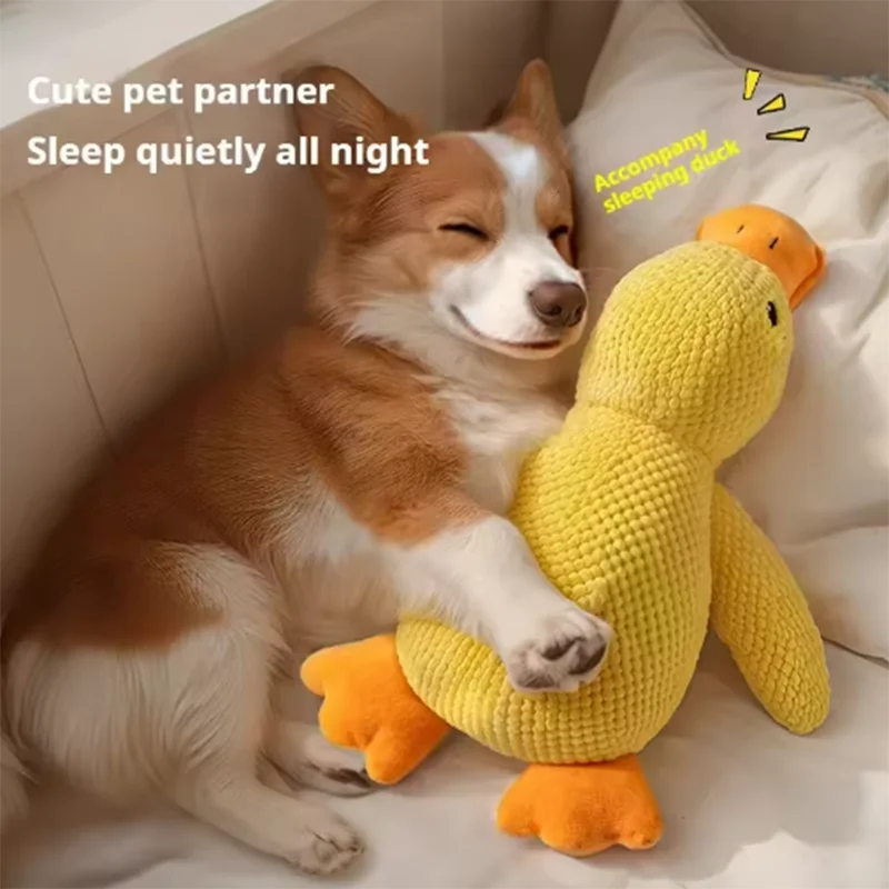 Stomping Duck Dog Toy – Bite-Resistant Plush Chew & Play