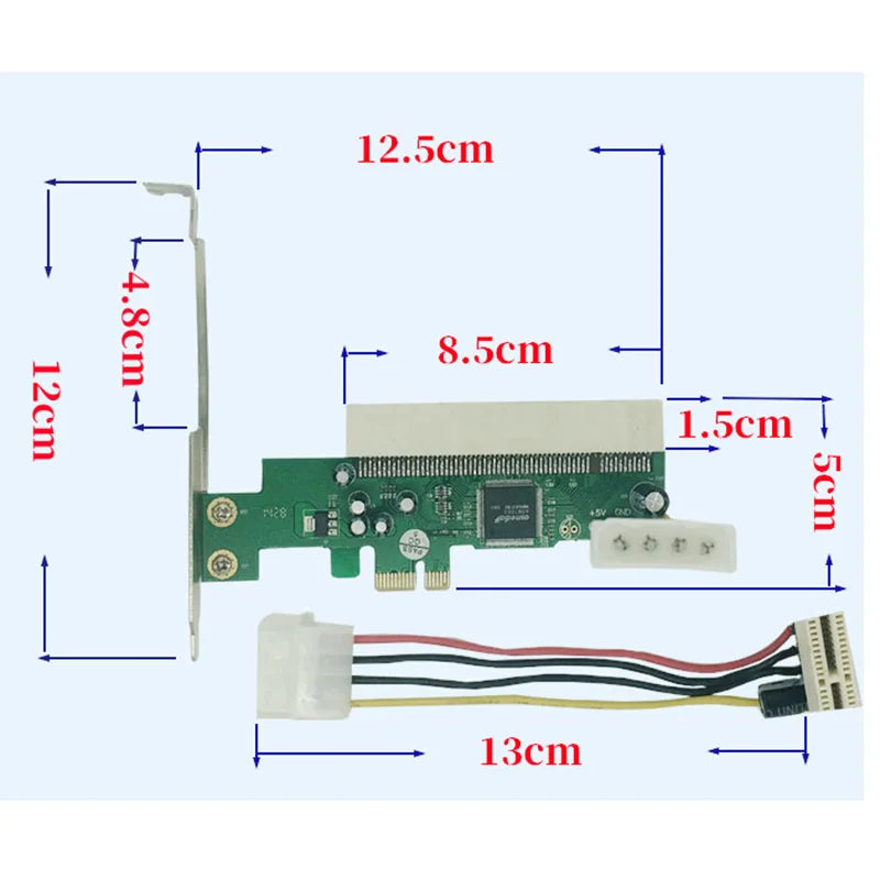 PCIe X1/X4/X8/X16 to PCI Converter Expansion Adapter Card