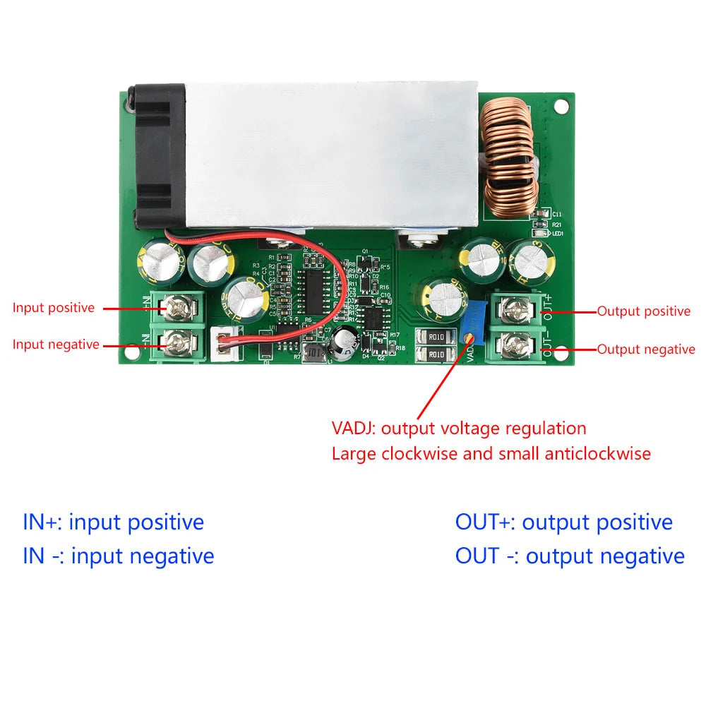 600W 25A DC-DC Adjustable Step-Down Buck Converter Module