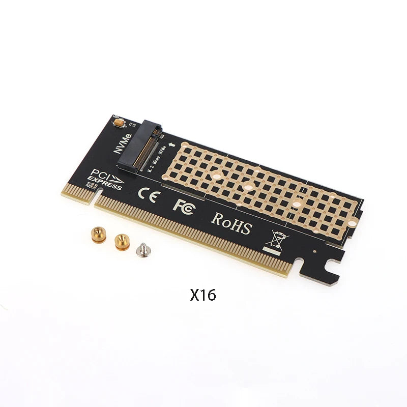 PCIe X1/X4/X16 to M.2 NVMe Adapter Card | 2230–2280 SSD