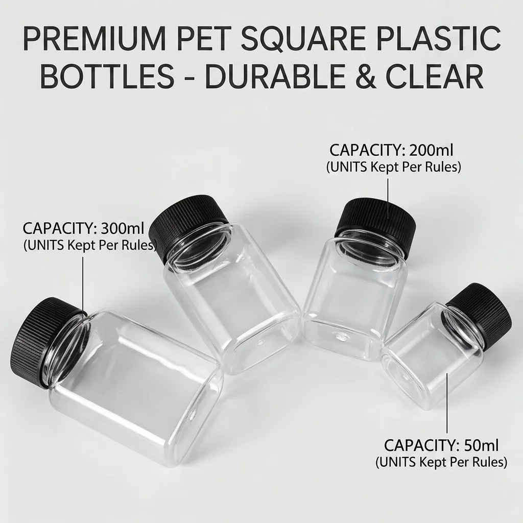 Transparent PET Refillable Bottle – Leak-Proof Travel Storage