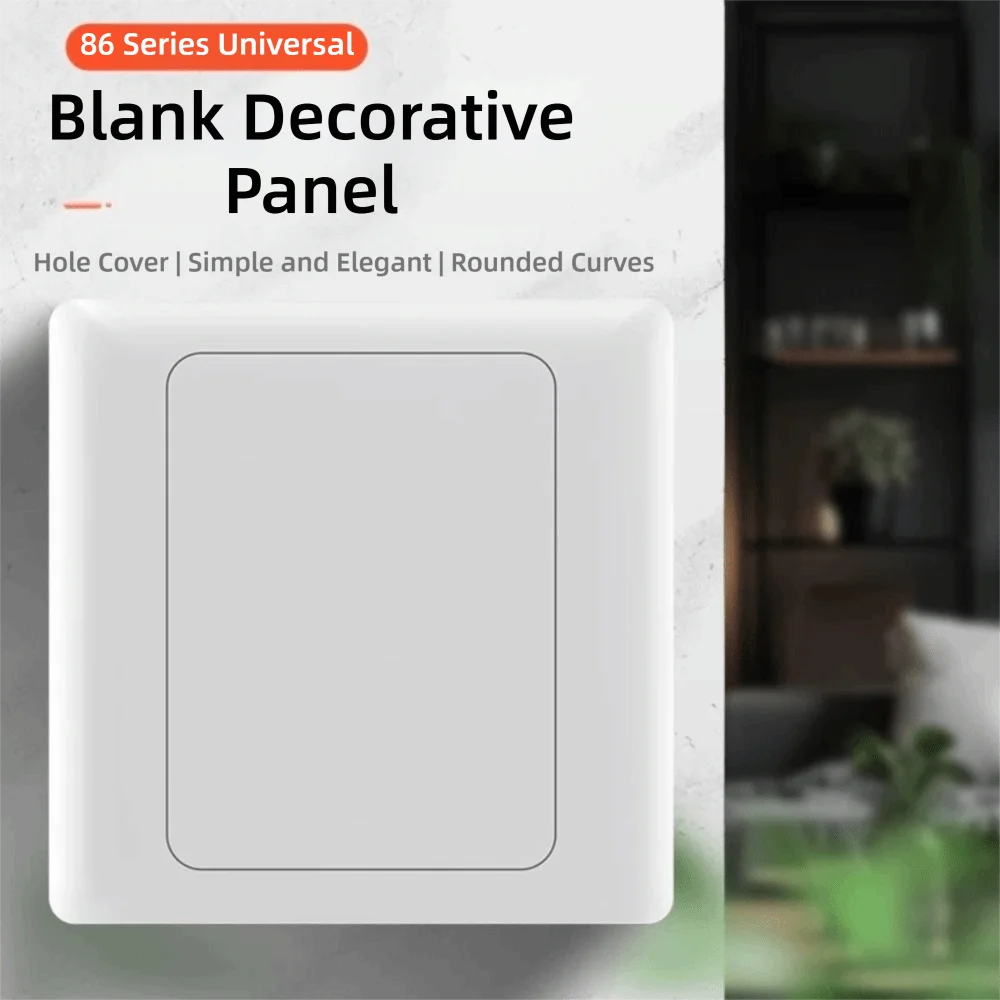 86 Type Wall Blank Panel Cover Plate – Switch Socket Hole