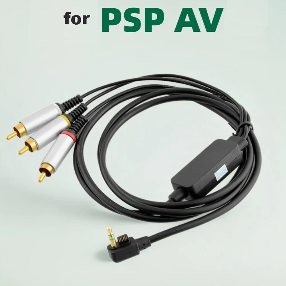 PSP 2000 3000 AV RCA Cable 3RCA 5RCA YPbPr TV Output 3M