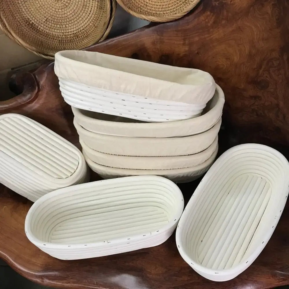 Oval Bread Proofing Basket with Linen Liner | Sourdough