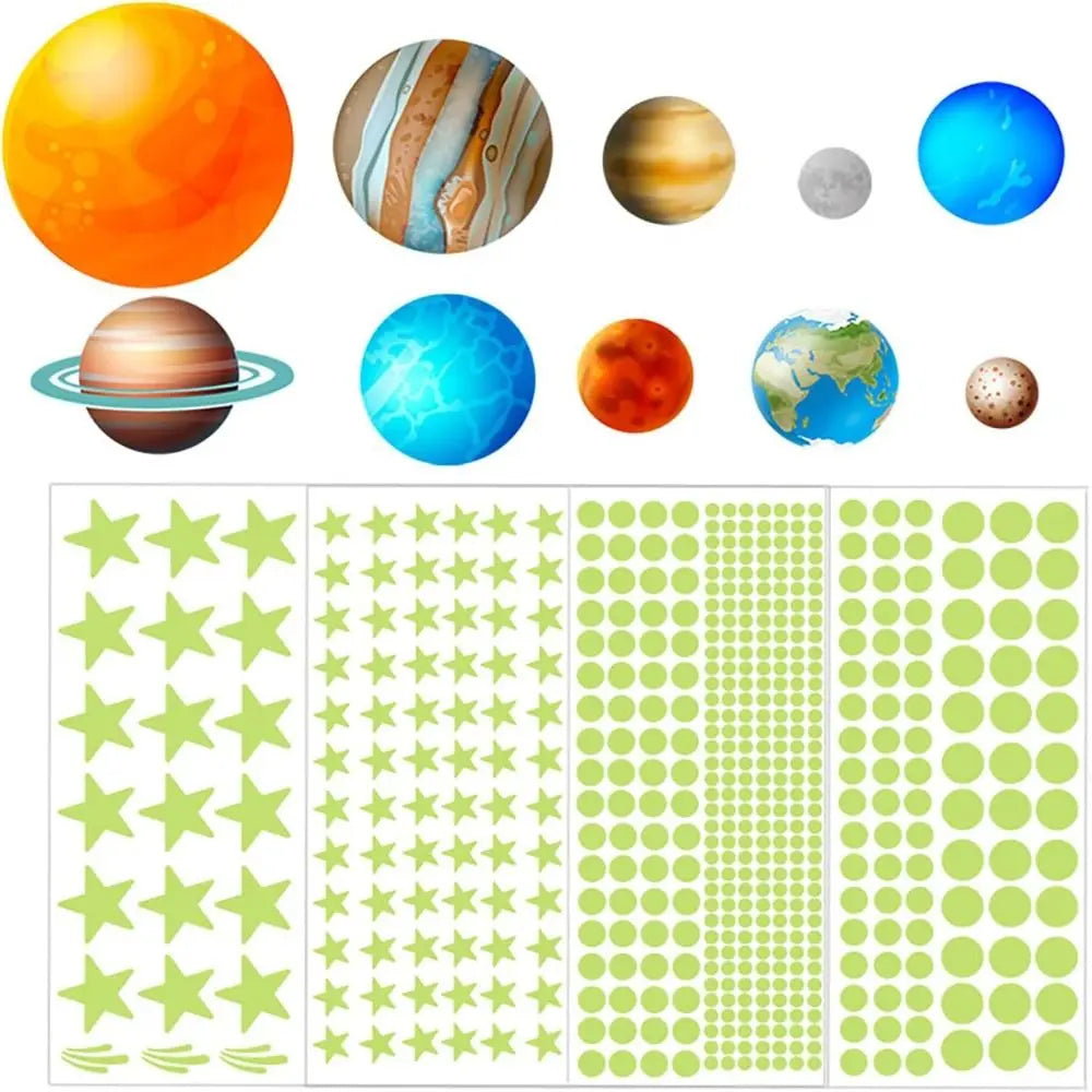 Glow in the Dark Star & Planet Wall Stickers | Room Decor