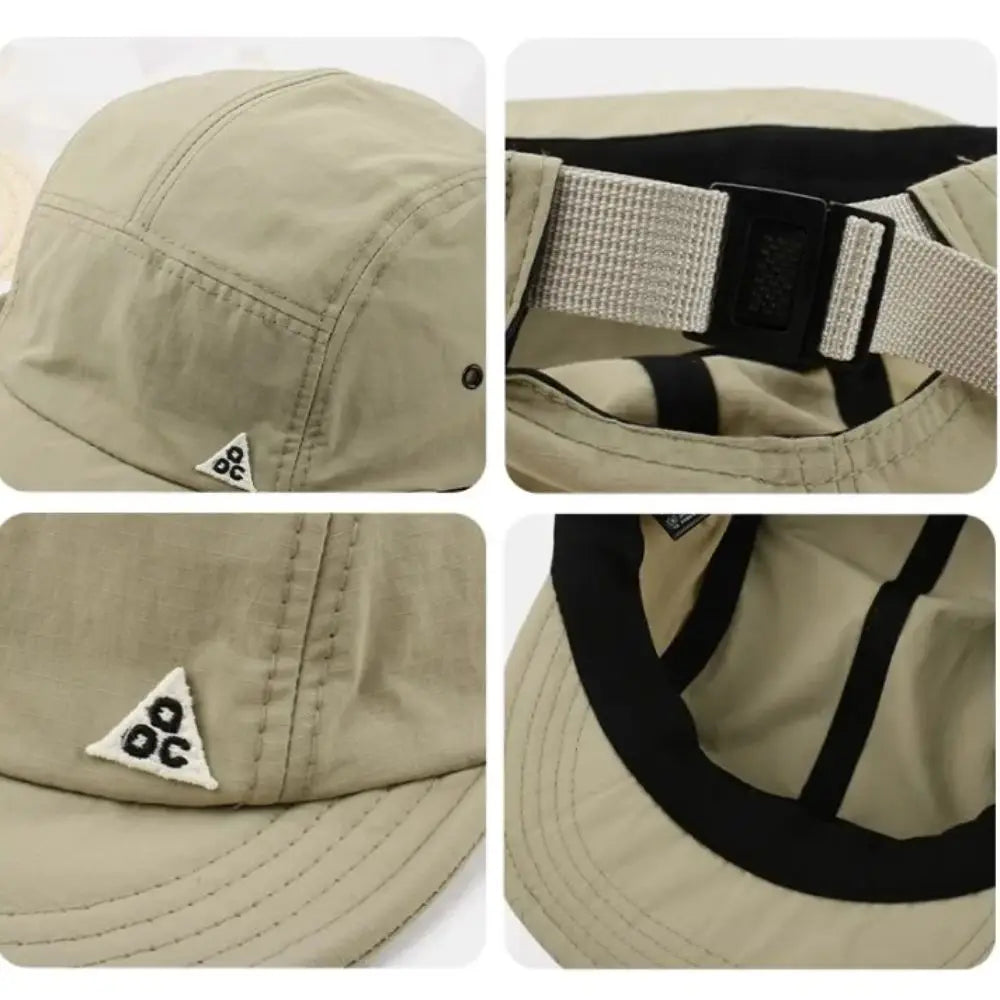 Quick-Dry Adjustable Sun Hat – Short Brim Baseball Cap