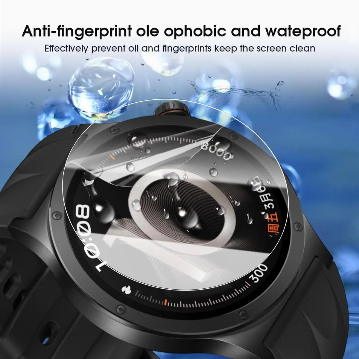 TPU Hydrogel Screen Protector for OPPO Watch X3 – HD Clear