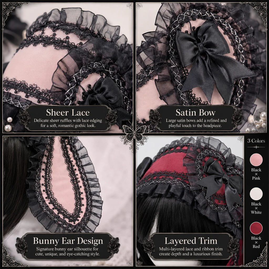 Butterfly Hairband – Cute Lolita Kawaii Headwear for Women