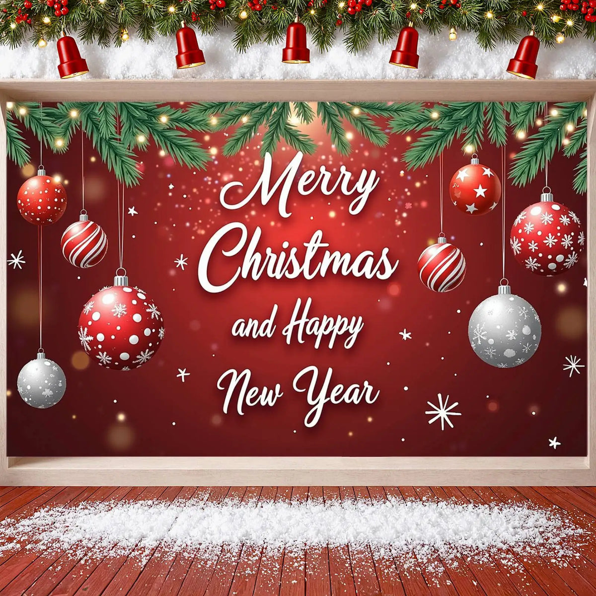 Holiday Banner Decoration – Christmas & New Year Hanging Decor