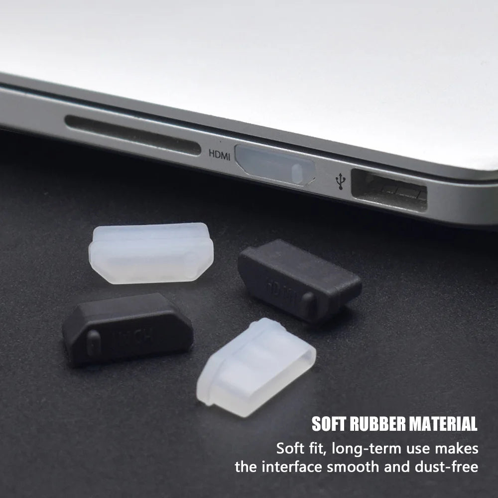 9-Piece Silicone USB Dust Plugs for Laptop & Notebook Ports