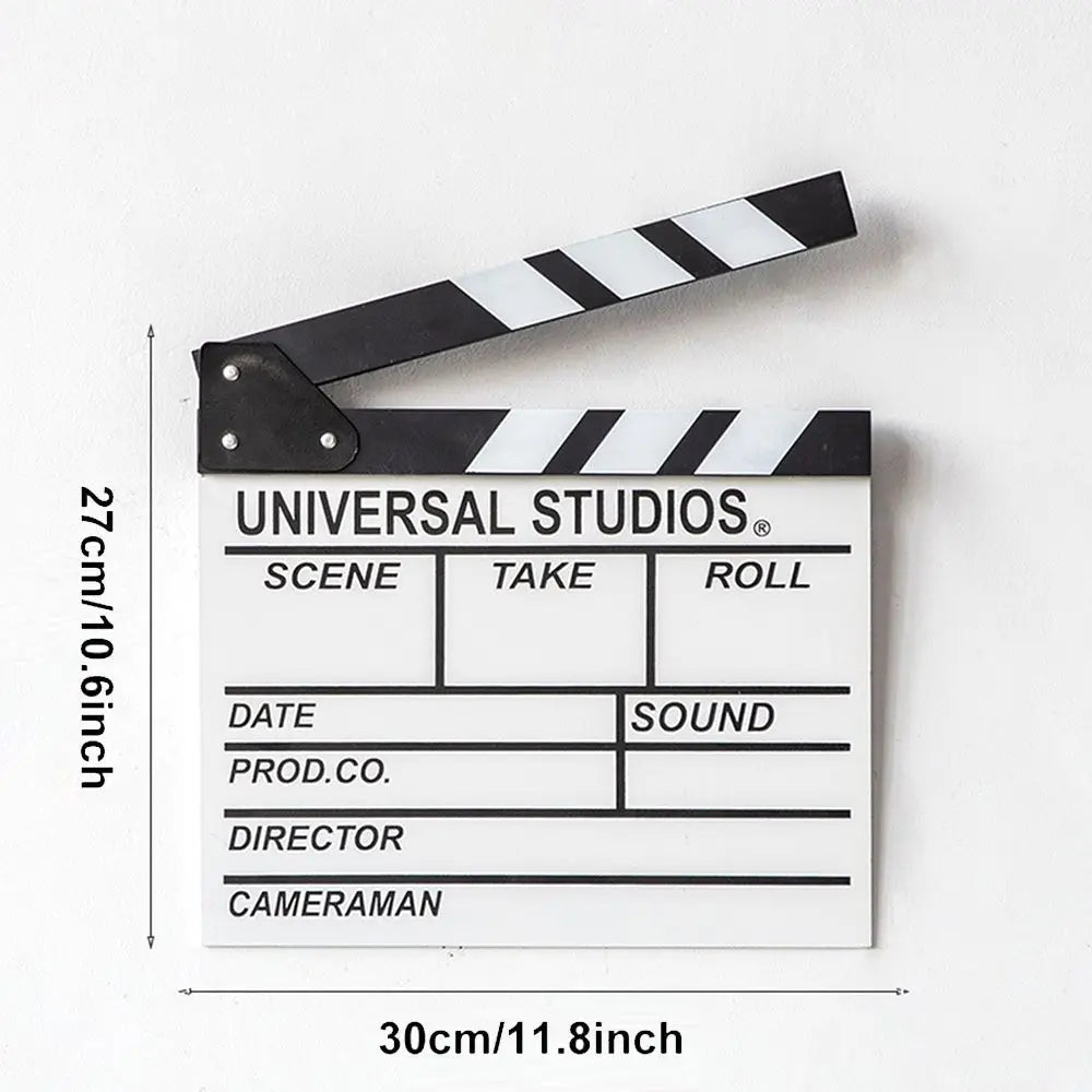 Wooden Director's Clapperboard 30x27cm – Chalk Film Clapboard