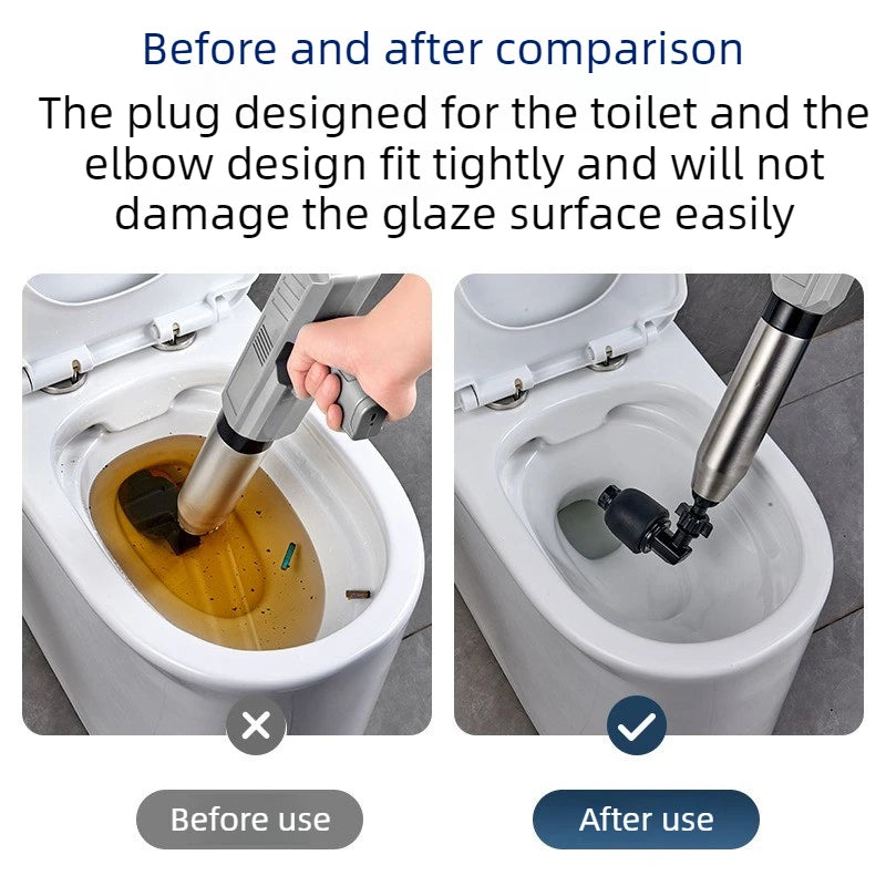 Electric High-Pressure Drain Unclogger – 8-Piece Home Set