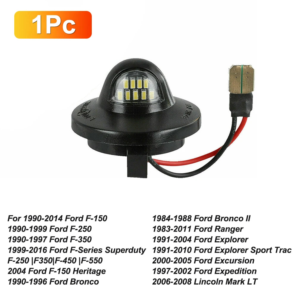 2-Pack Canbus LED License Plate Light for VW Golf Jetta Passat