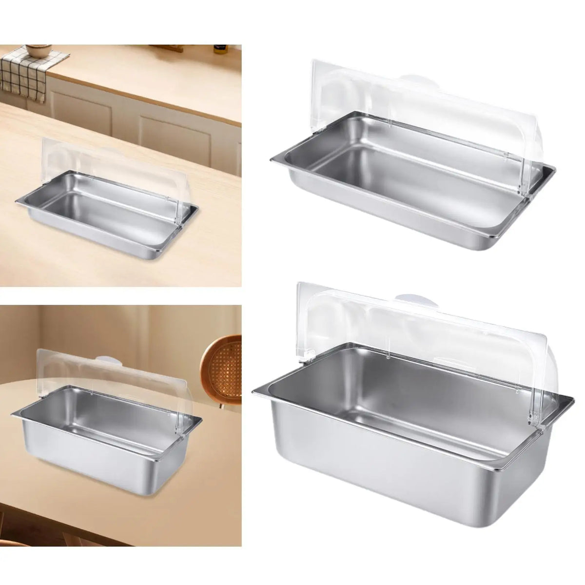 Stainless Steel Buffet Chafing Dish Server with Flip Lid