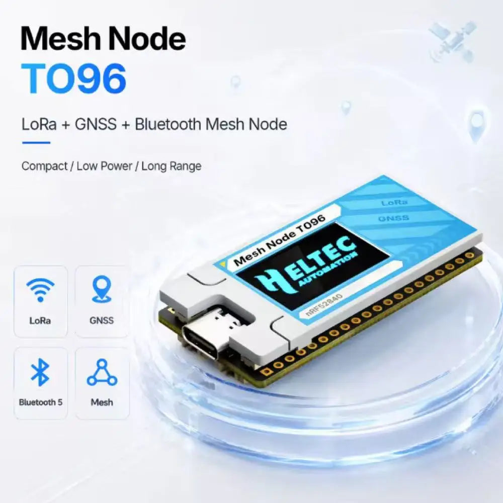 Mesh Node T096 LoRa GNSS Dev Board SX1262 nRF52840