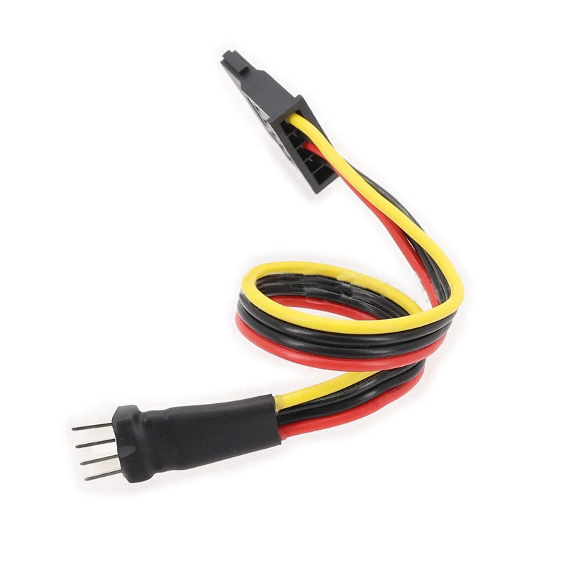 SATA 15-Pin to 4-Pin FDD Power Cable Adapter 18AWG Converter