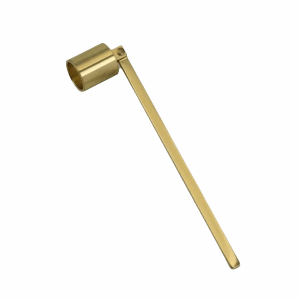 Vintage Bell-Shape Metal Candle Snuffer Long Handle Decor