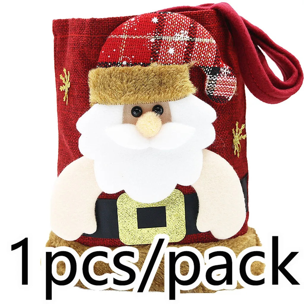 20cm Christmas Linen Gift Bag – DIY Holiday Tote & Decor