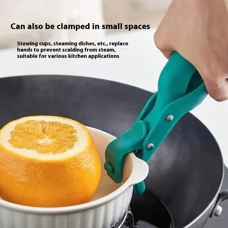 Silicone Anti-Scald Kitchen Clip | One-Hand Bowl & Plate Lifter